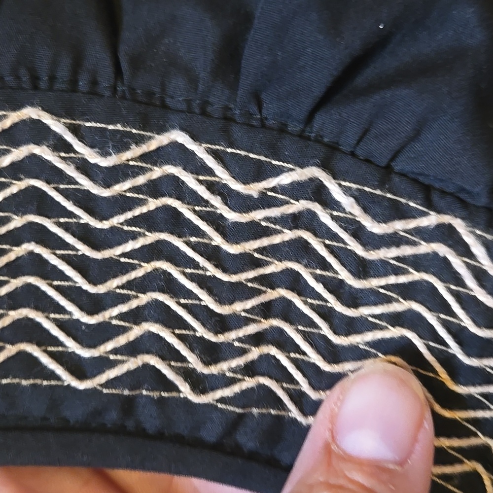 Anthropologie Stylish Embroidered Black Blouse - Picture 7 of 9
